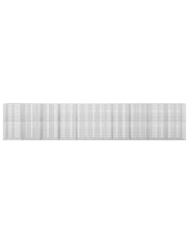 Gabione con Filo da 5 mm e Rete da 5x2,5 cm 1000x30x200 cm