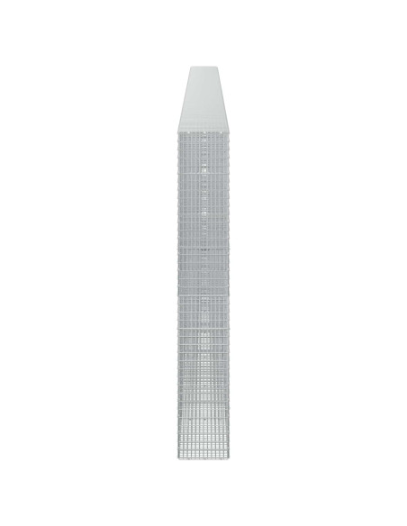 Gabione con Filo da 5 mm e Rete da 5x2,5 cm 1000x30x200 cm