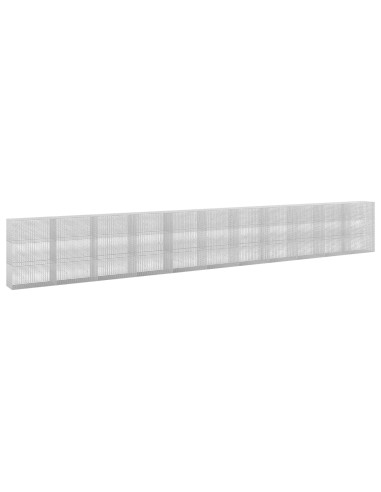 Gabione con Filo da 5 mm e Rete da 5x2,5 cm 1100x50x150 cm