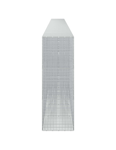 Gabione con Filo da 5 mm e Rete da 5x2,5 cm 1100x50x150 cm