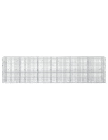 Gabione con Filo da 5 mm e Rete da 5x2,5 cm 600x20x150 cm