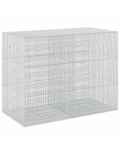 Gabione con Filo da 5 mm e Rete da 5x2,5 cm 200x100x150 cm 2