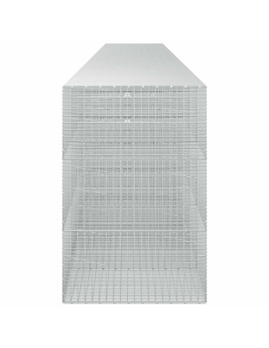 Gabione con Filo da 5 mm e Rete da 5x2,5 cm 1100x100x150 cm