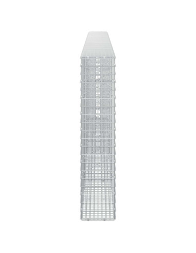 Gabione con Filo da 5 mm e Rete da 5x2,5 cm 400x20x100 cm