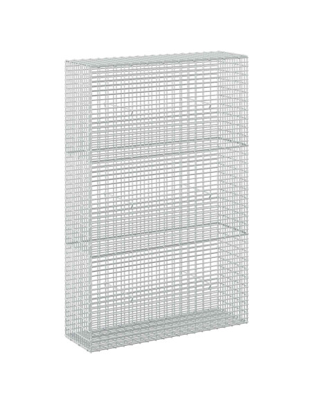 Gabione con Filo da 5 mm e Rete da 5x2,5 cm 100x30x150 cm