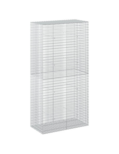 Gabione con Filo da 5 mm e Rete da 5x2,5 cm 100x50x200 cm