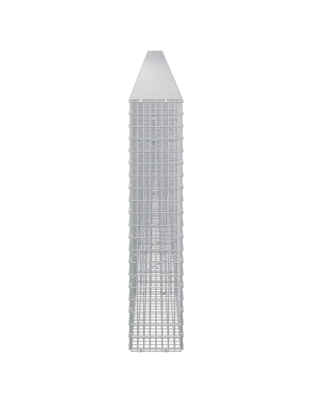 Gabione con Filo da 5 mm e Rete da 5x2,5 cm 1200x20x100 cm