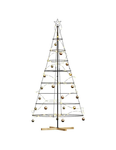 Albero di Natale in metallo con supporto KUOPIO 210 cm Acciaio
