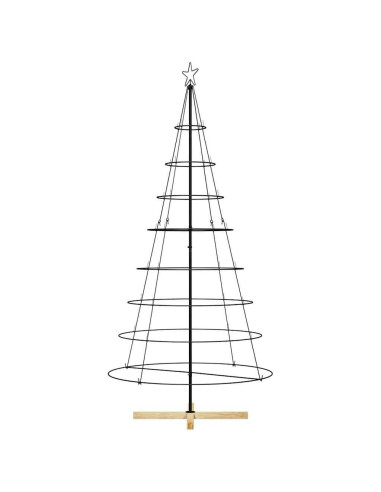 Albero di Natale in metallo con supporto KUOPIO 210 cm Acciaio