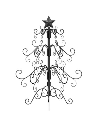 Albero di Natale in metallo Nero 61 cm