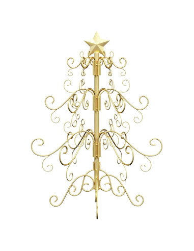Albero di Natale in metallo Oro 61 cm