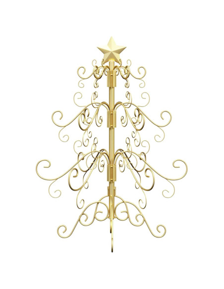 Albero di Natale in metallo Oro 61 cm