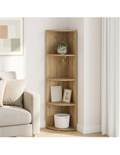 Mensola angolare 4 livelli 31,5 x 31 x 130 cm