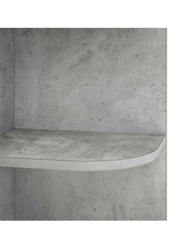 Mensola angolare 4 livelli 41,5 x 41,5 x 143 cm