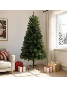 Albero di Natale Artificiale con Rami Pieghevoli 210 cm