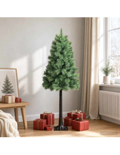 Albero di Natale Artificiale con Rami Pieghevoli 180 cm