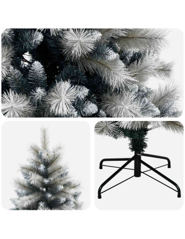 Albero di Natale Artificiale con Rami Pieghevoli 120 cm