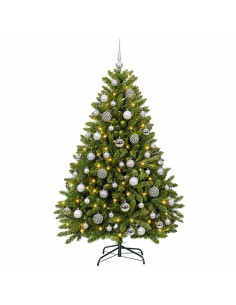 Albero di Natale artificiale verde chiaro con palline 270 cm 2