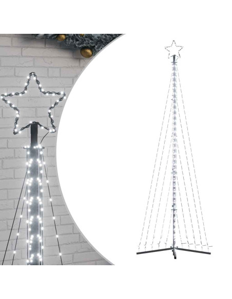 Albero di Natale a LED 495 LED Bianco Freddo 300,5 cm