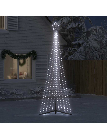 Albero di Natale a LED 495 LED Bianco Freddo 300,5 cm