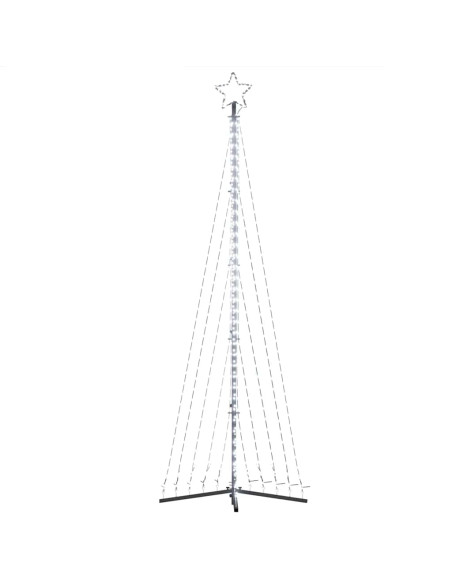 Albero di Natale a LED 495 LED Bianco Freddo 300,5 cm