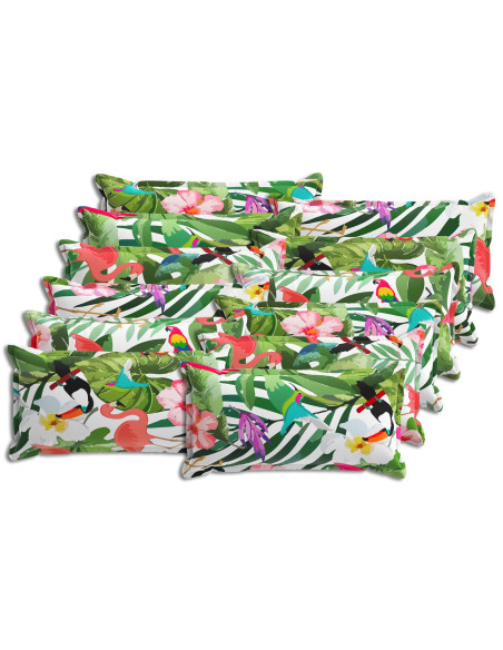 Cuscino 12 pz HOUTEN Multicolore 40 x 80 cm Poliestere