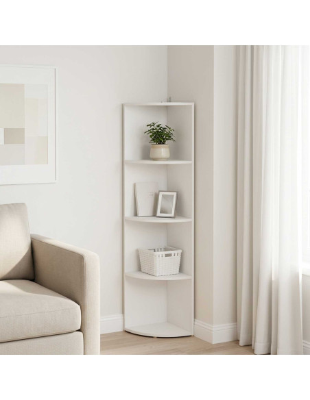 Mensola angolare 4 livelli 41,5 x 41,5 x 143 cm