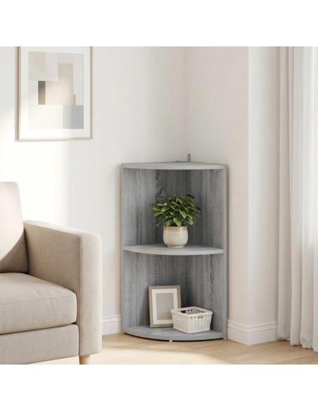 Mensola angolare 2 livelli 41,5 x 41,5 x 72 cm