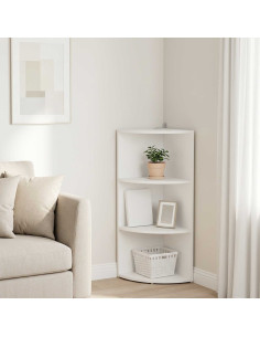 Mensola angolare 2 livelli 41,5 x 41,5 x 72 cm