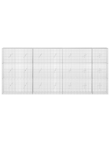 Gabione con filo da 5 mm e rete da 5x5 cm 350x20x150 cm