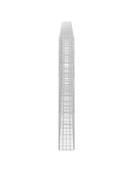 Gabione con filo da 5 mm e rete da 5x5 cm 350x20x150 cm