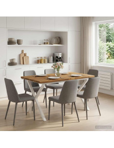 Tavolo da pranzo quadrato 120 x 80 x 75 cm
