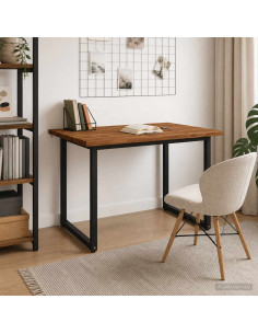 Tavolo da pranzo con bordo vivo 120 x 90 x 75 cm