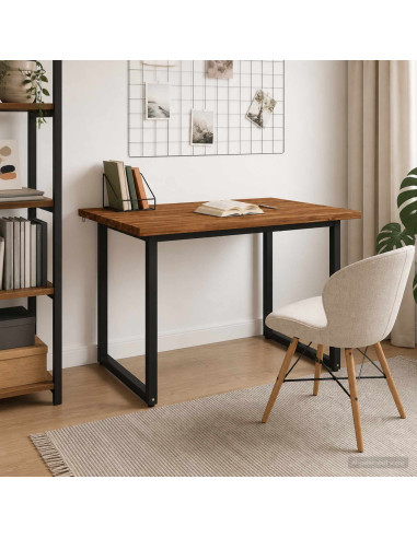 Tavolo da pranzo con bordo vivo 120 x 90 x 75 cm