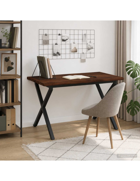 Tavolo da pranzo con bordo vivo 120 x 80 x 75 cm