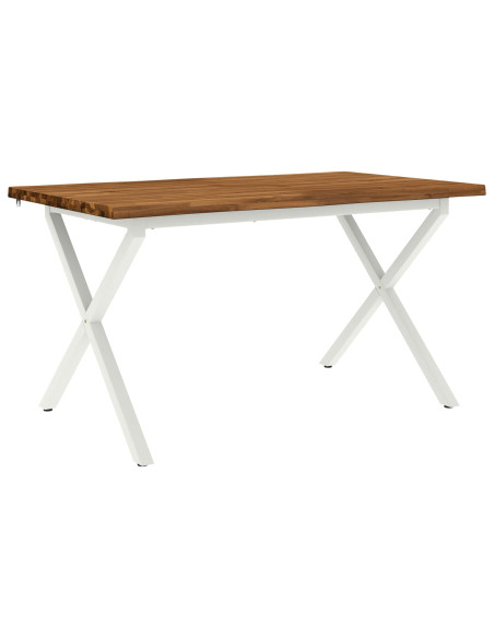 Tavolo da pranzo con bordo vivo 160 x 70 x 75 cm