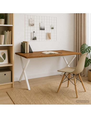 Tavolo da pranzo con bordo vivo 160 x 70 x 75 cm