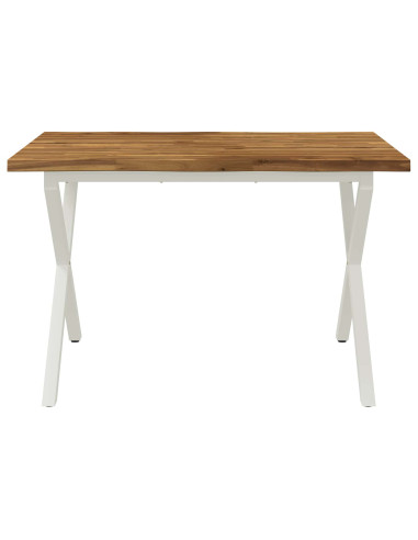 Tavolo da pranzo con bordo vivo 120 x 70 x 75 cm