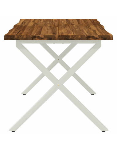 Tavolo da pranzo con bordo vivo 120 x 70 x 75 cm