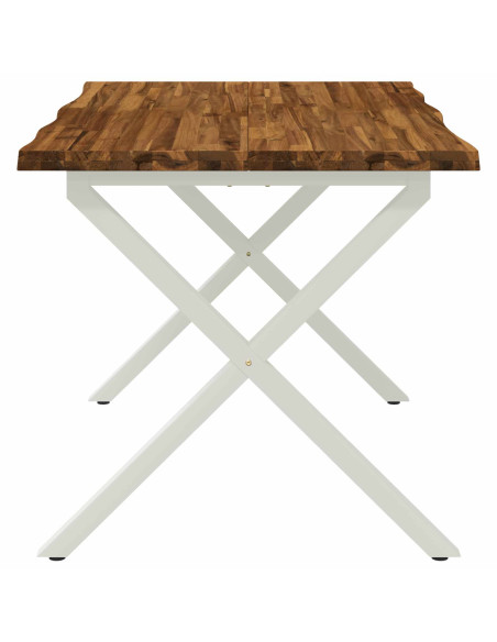 Tavolo da pranzo con bordo vivo 120 x 70 x 75 cm