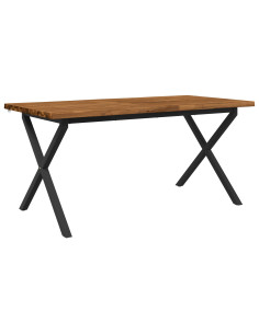 Tavolo da pranzo con bordo vivo 120 x 90 x 75 cm 2