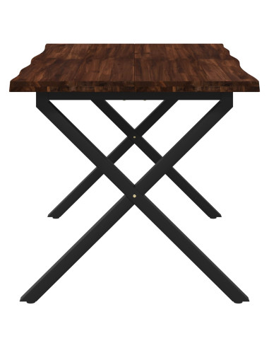 Tavolo da pranzo con bordo vivo 120 x 80 x 75 cm