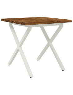 Tavolo da pranzo con bordo vivo 60 x 55 x 75 cm 2