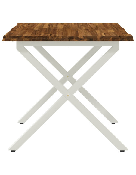 Tavolo da pranzo con bordo vivo 60 x 55 x 75 cm