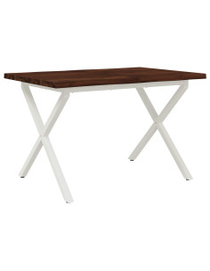 Tavolo da pranzo con bordo vivo 90 x 55 x 75 cm 2