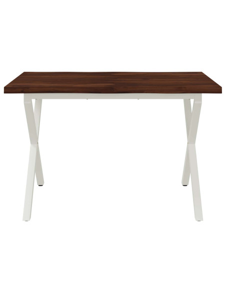 Tavolo da pranzo con bordo vivo 90 x 55 x 75 cm