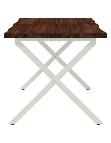 Tavolo da pranzo con bordo vivo 90 x 55 x 75 cm