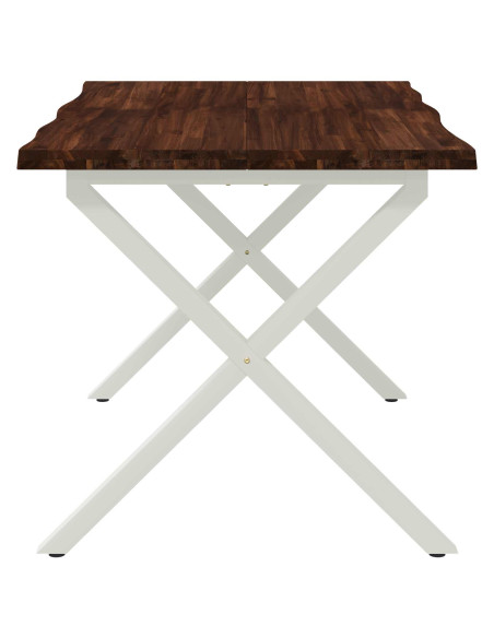 Tavolo da pranzo con bordo vivo 90 x 55 x 75 cm