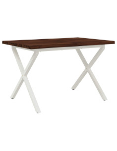 Tavolo da pranzo con bordo vivo 120 x 80 x 75 cm 2