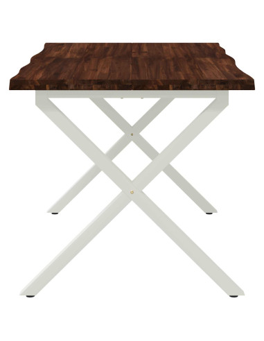 Tavolo da pranzo con bordo vivo 120 x 80 x 75 cm